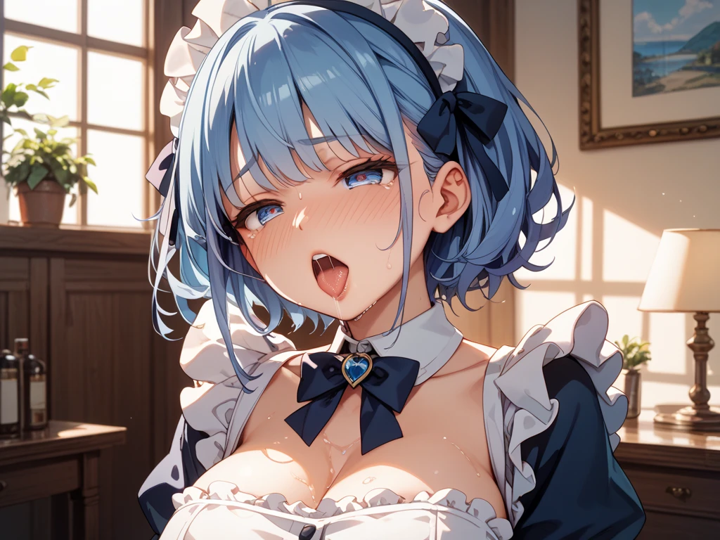 (dynamic angle:1.3, from front:1.1, breast focus:1.3, from above:1.2), (dynamic posing:1.5, sexy posing:1.3, leaning forward), (seductive smiling:1.3),masterpiece, 1girl, pointed chest:1.3,(double breasted:1.2,under bust:1.2), Amazing Cleavage:1.3, thin waist, big ass, Raised sexy, small breast: 1.2 posed cleavage:1.1, looking at viewer, open mouth, platina bronde hair, blue eyes, bare shoulders, collarbone, sidelocks, hairband, sapphire earrings, indoors, red off shoulder sweater dress, arms behind back, short hair with long locks, blue gold hairband, big side hair, very long side hair is rendered in (masterpiece: 1.2, best quality), with (ultra high resolution) and an exquisite (depth of field). This masterpiece is not only visually stunning but also tells,A scene of cooking in the kitchen