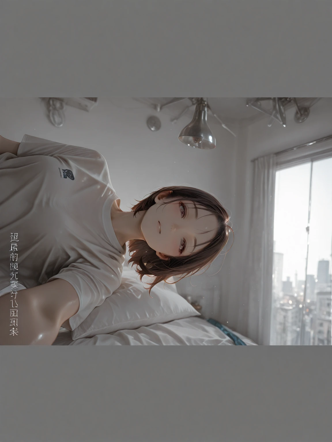 Beautiful woman sleeps