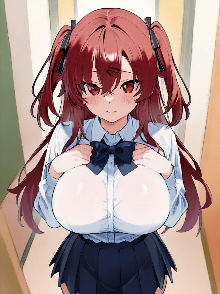 (girl:1.2), (double braided hairstyle:1.2), (huge tits:1.3), (high quality:1.2), (solo:1.2)