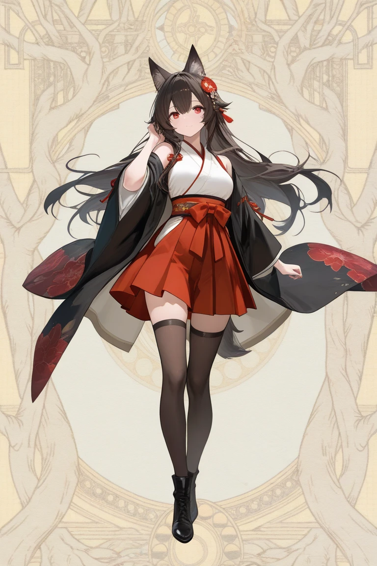 japanese female student, 1 meter 5 high, , not wearing clothes, showing small breasts and genitals, long black hair, show full body.And have a old man, 1 meter 8 high touched her chest