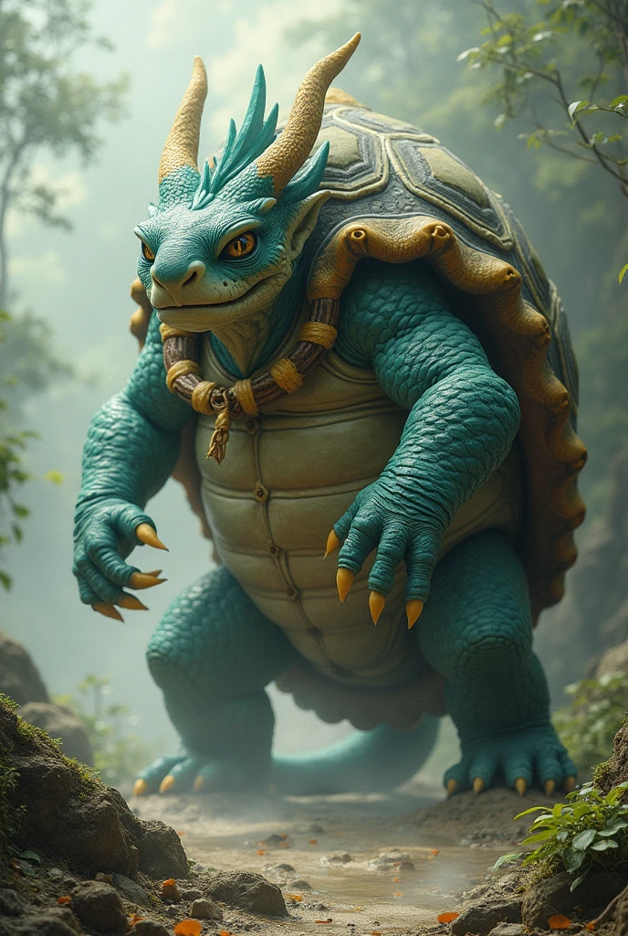 masterpiece, good quality, best quality, 2d, looking at viewer, jungle, 
Kroxigor, no humans, monster, muscular male, solo, 
<lora:Kroxigor_Vpred:0.9>