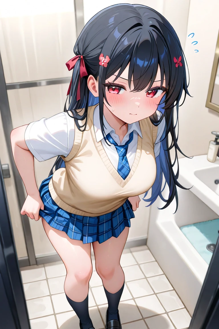 score_9, score_8_superior, score_7_superior, sauce_anime, masterpiece, One girl, work, Blue clothes, White sailor collar, Red bow tie, White long sleeve, Cowboy Shot, View your viewers, indoor, Open your mouth, Black Hair、Shiny Hair, work, Highest quality、Blue Uniform、skirt open、Long wide skirt、cute、blush、Watery eye、Sex、Creampie、Drooling pulls a thread、Semen overflowing、Cum String、A lot of semen、Penis insertion、Wet、animeH、anime画像, Violent Rape、Trembling、(One man), Browsing Caution, Insert the big penis、(uterus at viewer penis inserted into pussy from cross section looking through)