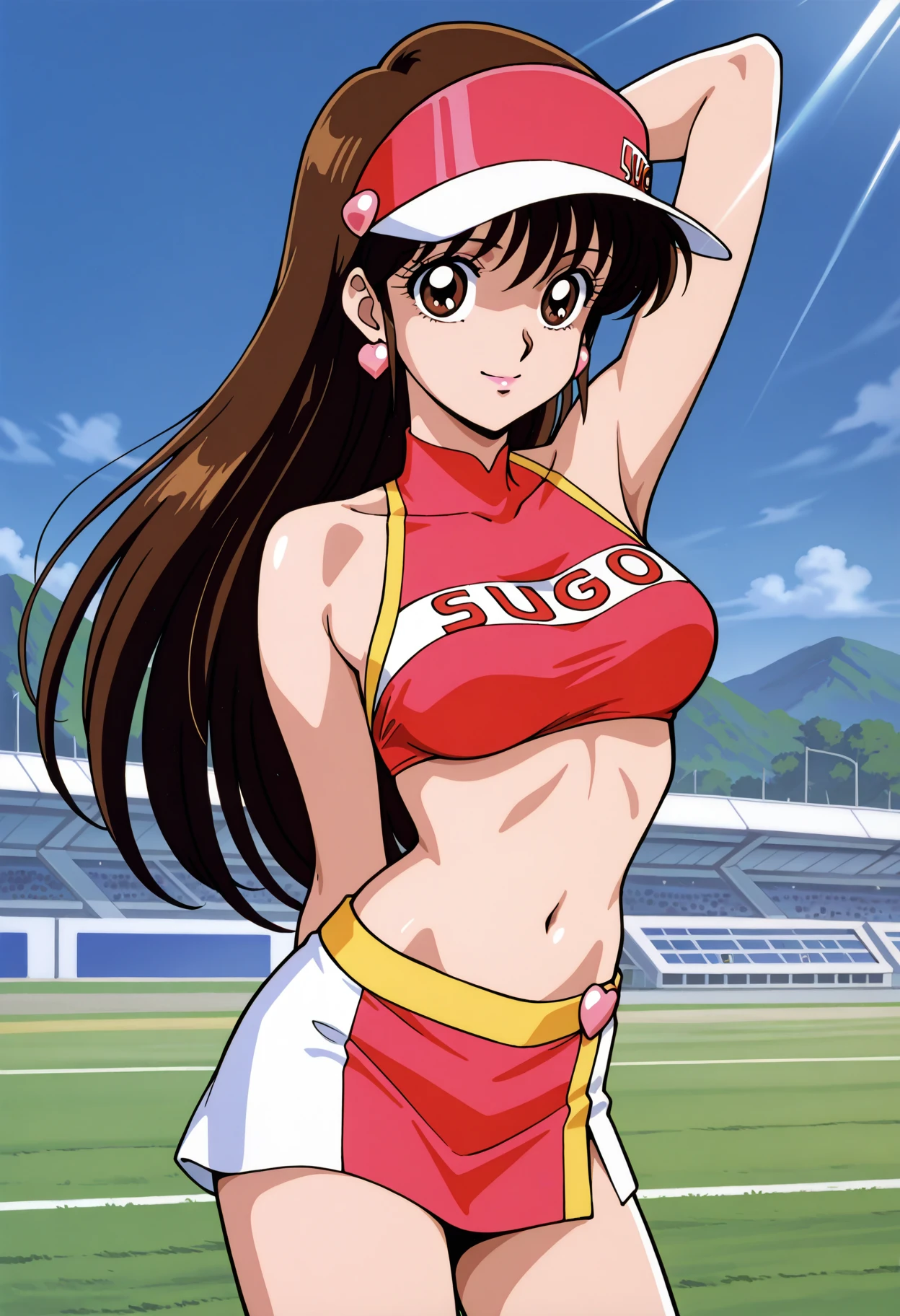 Best image quality、Very delicate and beautiful、Early 20s、Beautiful breasts、Nice body、Akame、womanの勇者たち、woman、(I)、(Black-haired)、Long-haired、(Red Hairband)、Are standing、Laughter、White Micro Bikini、topless、Twin Roll Hair Red、Japanese、(The lower body is a white micro bikini)、prohibit、wrestling、Audience seats、Large number of spectators、Crowd Circle View、Are standing、put your hands behind your back、discovery、Laughter、wrestlingシューズ