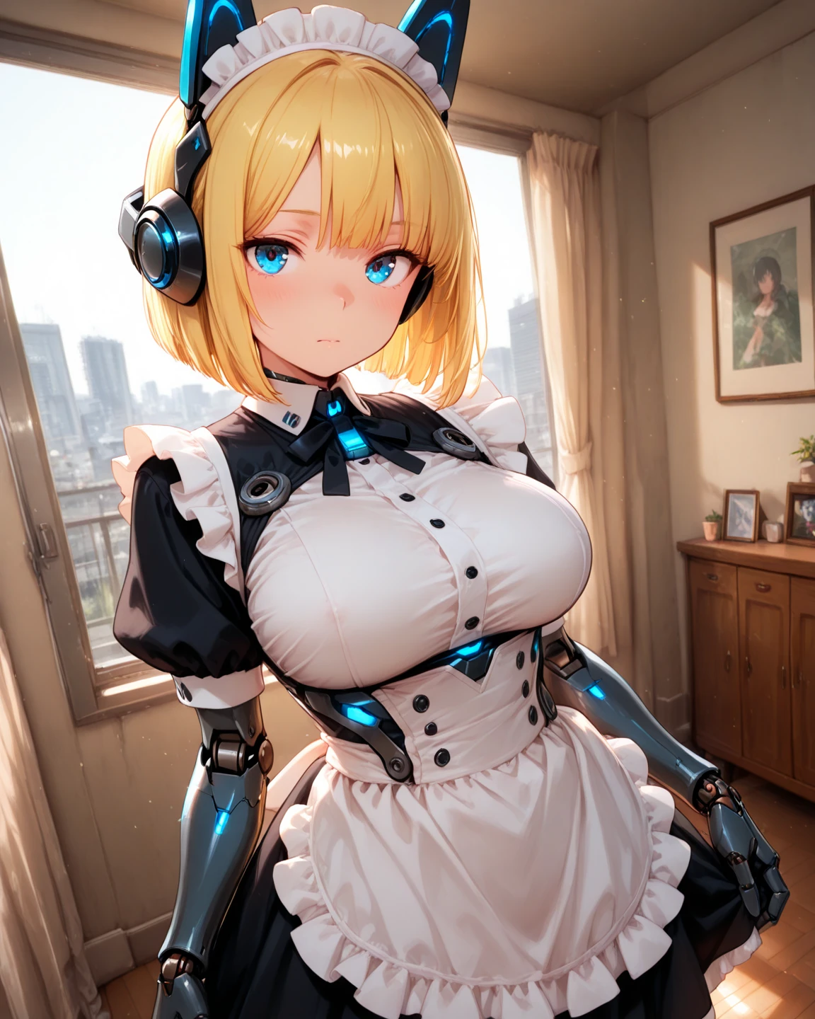 Two women in a bathroom with a mirror, y 2 k cutecore crowncore, software version, Biomechanical , Female cyborg body, ( ( ( ( 3D Rendering ) ) ) ), Cowgirl, Inspired by Rob Liefeld, Black and white fitted robe!, Twin tails white_gloves, Female body type