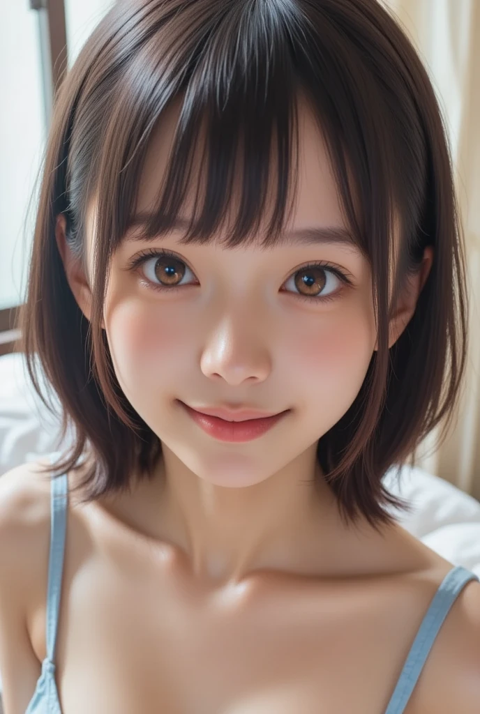 masutepiece, Best Quality, 8K, sixteen years old, , Raw photo, absurderes, award winning portrait, Smile, Solo, (Night:1.8), Idol face, violaceaess, Delicate girl, Upper body, Digital SLR, Looking at Viewer, Candid, Sophisticated,Thin arms, Professional Lighting, Film grain, chromatic abberation, (Eyes and faces with detailed:1.0), (Bokeh:1.1) , (qipao dress:1.1) , closes mouth