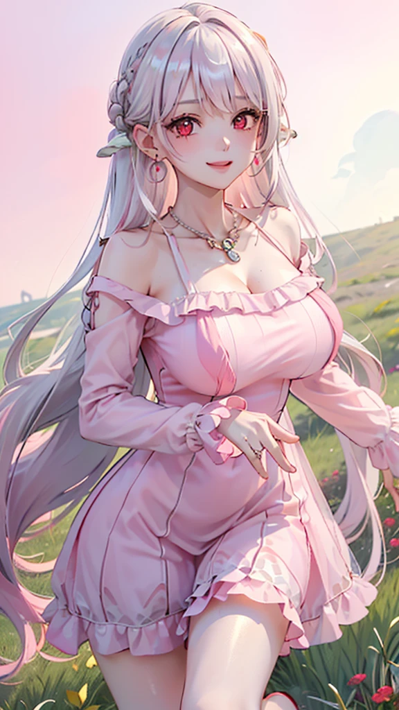 beautiful woman，folk girl，long, White hair and blue eyes,ฉันมีเปียlongทางด้านขวา.，She wears a blue Thai dress.,กระโปรงไทยโบราณlong，holding a jasmine garland,countryside，countryside，beautiful scenery，European Middle Ages，smile with teeth，forehead，forehead exposed，big ，rift, ,(2 young women ,beautiful woman),หน้าอกbig,Show your breasts,The cracks are clear....,((หัวนมbig))，(pubic bone), rift, visible chest,seductive pose,I see bulging nipples.,(((areolae ขนาดbig:1.4,pink,The nipples are clearly visible.......))),(Separate outfit showing nipples:1.4), (semi-naked:1.8), squatting, สาว pee in the toilet, ((((pee, pee self))), peeเชิงเส้น