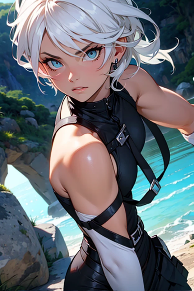 masterpiece, best quality, extremely detailed CG unity 8k wallpaper, Woman in colorful bikini swimsuit, 18-year-old, Pool, Vacation, On the surface of the water, he lies on his back on a swim ring and looks up at the sky with a comfortable look, Dazzling sunlight, Lens flare, Octane Rendering Style, Overall particle light, Crystal clear seawater, Realistic representation of water, Bokeh, Daytime, Outdoor