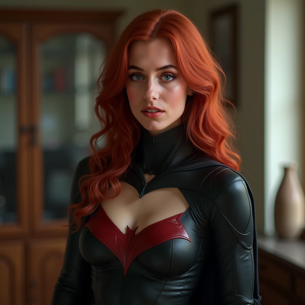 Batwoman, redhead, long hair, sensual, DCComics