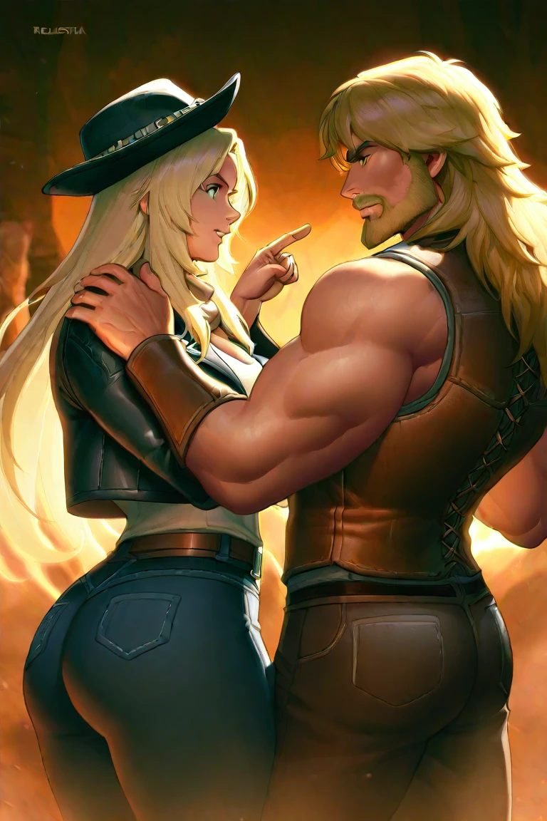 Stave having sexually interaction with alex in the ass, (big boobs), nudity,