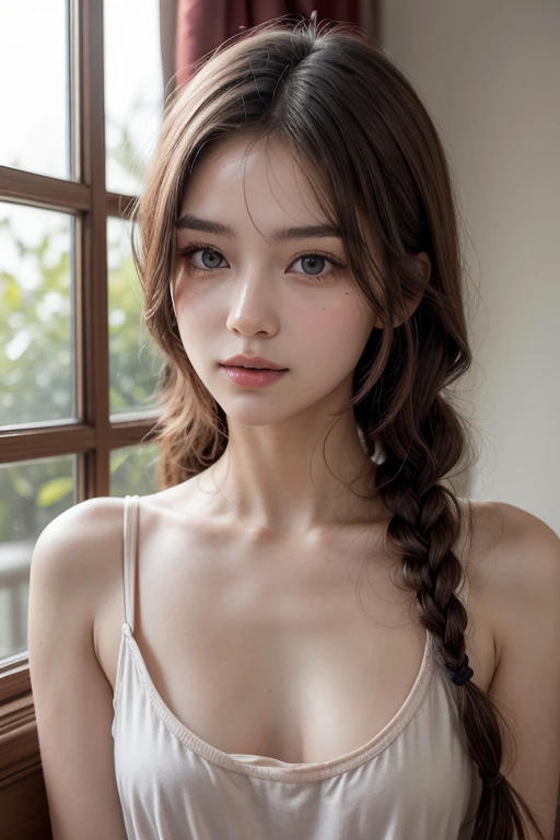 1woman, (Ultra realistic, high res), (highly detailed eyes, highly detailed hair, highly detailed face, highly detailed plump lips), (off shoulder with open breasts), breasts, upper body, caute smile, (best quality:1.4), Raw photo, (realistic, photo-realistic:1.37), professional photography, cinematic light, (fine face: 1.2),fashion model 20 years old, cute, [[[[pure eyes]]]], [[[[closeup]]]], [[[[chest]]]], [[[[neck]]]], [[[[shoulders]]]], perfect eyes, perfect iris, perfect lips, perfect teeth, perfect skin, soft front light, glow, HDR, (muted colors:1.2), Retrato da mulher、white skin、((cabelo Castanho ondas suaves)) Best Blanco Romantico、8k resolution、Frente Illuminada、アメリカの女の子のPortrait、solo、20-year-old、beautiful face、Upper body、medium side cut、beautiful blonde hair、beautiful little face woman, solo,　black theme,　look at the audience,one woman, It&#39;s real, Wolfsan-6500-V1.3, anime、animeスタイル、beautiful diamond eyes、20 year old american girl、braided hair、swimsuit、portrait beautiful detailed woman, very detailedな青い顔, Reality, beautiful narrow blue eyes, huge file size, Super detailed, High resolution, very detailed, highest quality, masterpiece, An illustration, very detailed, ticker, Unite, 8K painting wallpaper, fine, fine details, masterpiece, highest quality, Hvery detailed ticker uniform 8K wallpaper, face light movie lighting、cuteブラウス, dark background, oil, masterpiece, diffused soft film lighting, Portrait, highest quality (perfect face:1.4),stunning girl pictures,(8K and、photorealistic:1.25) 、(lip gloss、eyelashes、shiny face、shiny skin、highest quality、超High resolution、Depth of the bounds written、chromatic aberration、caustic road lighting、natural shading、sexy 1girl, Extremely cute, Amazing face and eyes, (Beautiful lovely smile), (extremely detailed beautiful face), bright and shiny lips, (cute bikini:1.3), (very elaborate lace bra:1.5), smooth skin, super beautiful, attractive, (Best Quality:1.4), (hyper quality), (Ultra-detailed), (hyper-realistic, Photorealsitic:1.37), Authentic skin texture, complex details, extremely detailed CG unified 8k wallpaper, RAW Photos, professional photograpy, Cinematic lighting, coast, sea, palm trees,masterpiece, best quality, high quality, High definition, High quality texture, High quality shadow, high detail, beautiful detailed, finely detailed, extremely detailed cg, detailed texture, a realistic representation of the face, realistic, colorful, delicate, Cinematic Light, sidelighting, Lens Flare, Ray tracing, sharp focus, (intrica