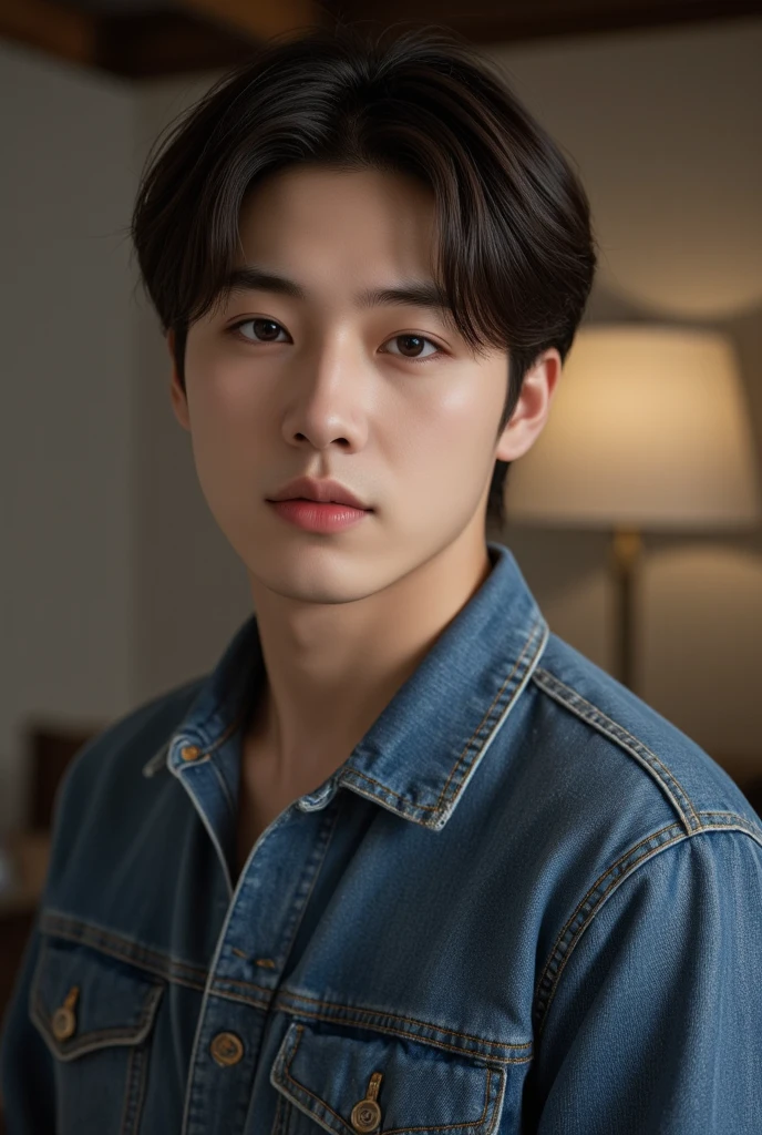 Alpha male Asian in a gray shirt looking at the camera, Shin Jinying, Kim Do-young, Drawing Ulzzang, Shen Quanrui, Korean Man, Shin Jinyoung&#39;aesthetics of, faceเกาหลีที่น่ารัก, Handsome young man&#39;face, Nam Jae-young, Beautiful Eyes、Kim Tae-jun, Hyuntae, Inspiration from Lee Jong-suk, Avatar, korean artist, Jung Jae-hyun 
