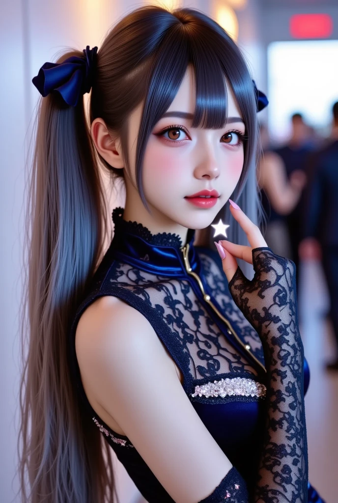 1 girl,collared dress,cute,blue eyes, (solo),detailed face, ponytail, dramatic angle,
,new york street, evening, rain,looking at viewer,pov, (ulzzang-6500:1.18),
<lora:Mara32:0.46> <lora:tifaMeenow_tifaV2:0.5>