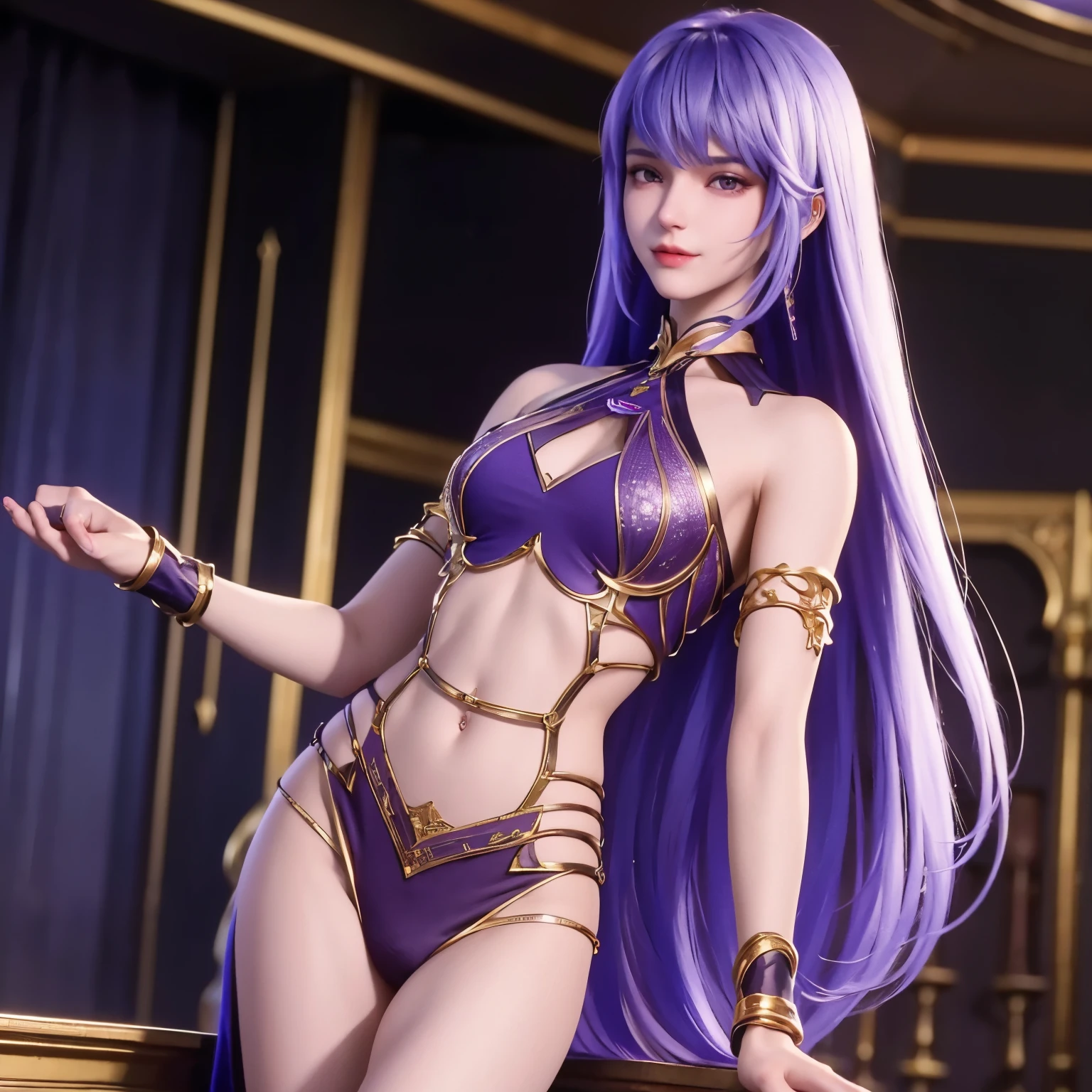 (master piece) brynhildr lancer fgo,20-year old,pure,affectionately gaze,gentle smile,laurel wreath,trapeze dress,shyly pose, pretty round face,tall,very skinny,slender,light blue hair, cross-cut bangs strongly leans to the right,detailed hair