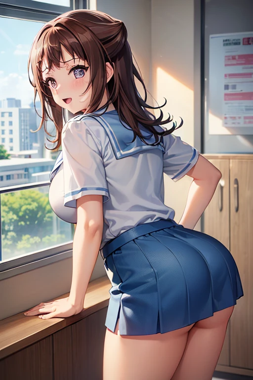 (masterpiece), mature girl, (see-through,sheer uniform,pointy breasts:1.2),sexy, posterior, floral lace undies, natural light, photorealistic, cameltoe, diffused light, silver kair,depth of field, white skirt, steam, (lift skirt), (urination), lifelike,(gravure pose: 1.2),