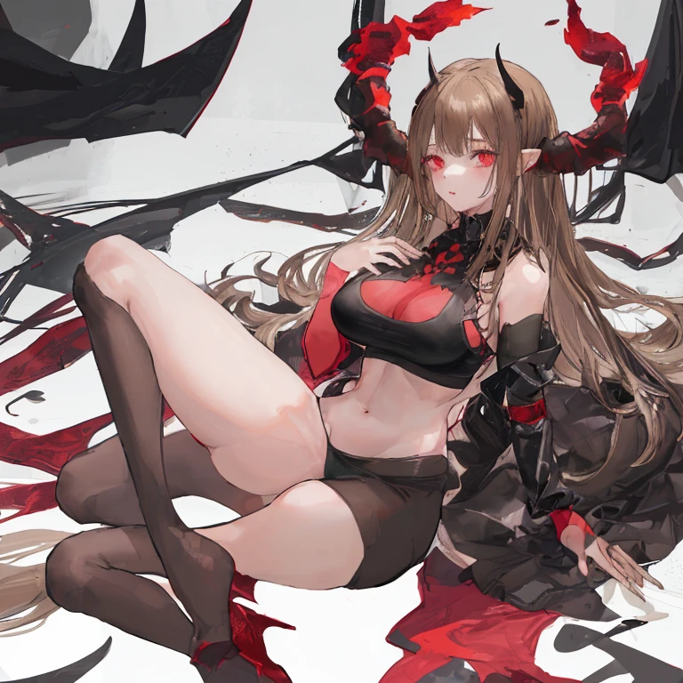 top-quality、Full limbs、complete fingers、1girl in、((one beautiful women、独奏))、Beautiful Large Breasts、Medium Hair、straight haired、Brown hair、bunnygirl、((Torn and tattered black bunny girl leotard:1.3))、(brown hair pantyhose)、Black bow tie、black bunny girl headband、((NSFW:1.5))、(((Woman surrounded by countless red tentacles)))、(((Tentacles wrapped around a woman's limbs、woman is restrained by tentacles)))、(((A woman is suspended in the air by tentacles、A woman whose crotch is forced open by tentacles)))、(((The crotch part of the leotard is moved and the tentacle is inserted into the woman's pussy.:1.5)))、Woman with a distressed face、((The climax is too strong and the woman is panting:1.5))、((Woman crying with mouth open:1.3))、(((tentacles tearing the leotard)))