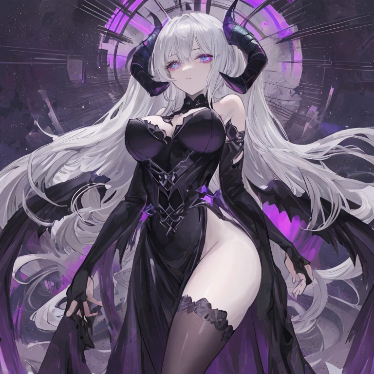 (masterpiece: 1.2, best quality), (1 loli, solo), small breasts, (Dynamic posture), (shiny skin, dark purple skin), demon girl, purple skin thin and lacy gloves, ( small demonic horns:1.1), (Lilith \(Darkstalkers\)), (heaven), fringe, (jewelry, golden ornament:1.15 ), large pelvis, blue (pantyhose:1.1)
