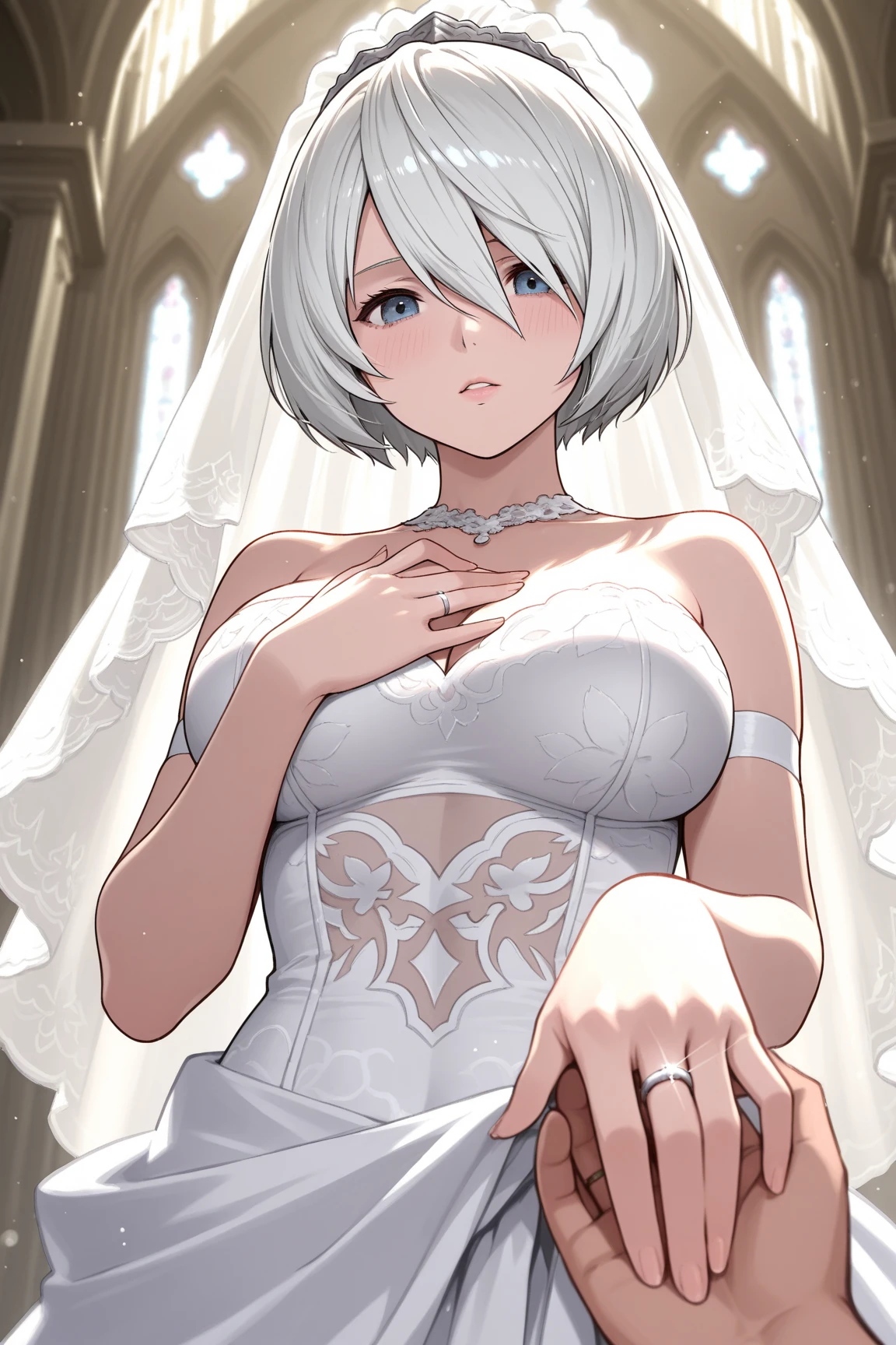 alien,a father （he had been brainwashing by his second son,crossdressing,Sex with his second son every day, wear sexy Wedding lingerie,bride of his second son,have one's first night,,swear live as the wife of his second son for life) ,an empty abandoned church,in front of the confessional table 