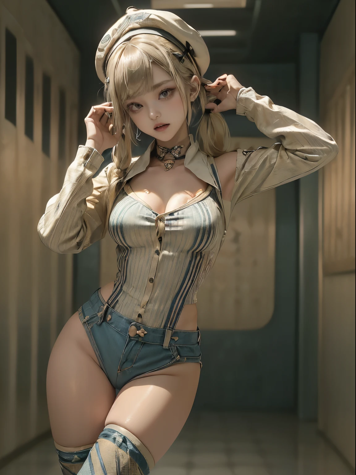 9bra prima, Mulher corpo definido seios grandes quadril largo, bunda grande cintura fina, vestindo cosplay de Sailor Moon anime, ecchi