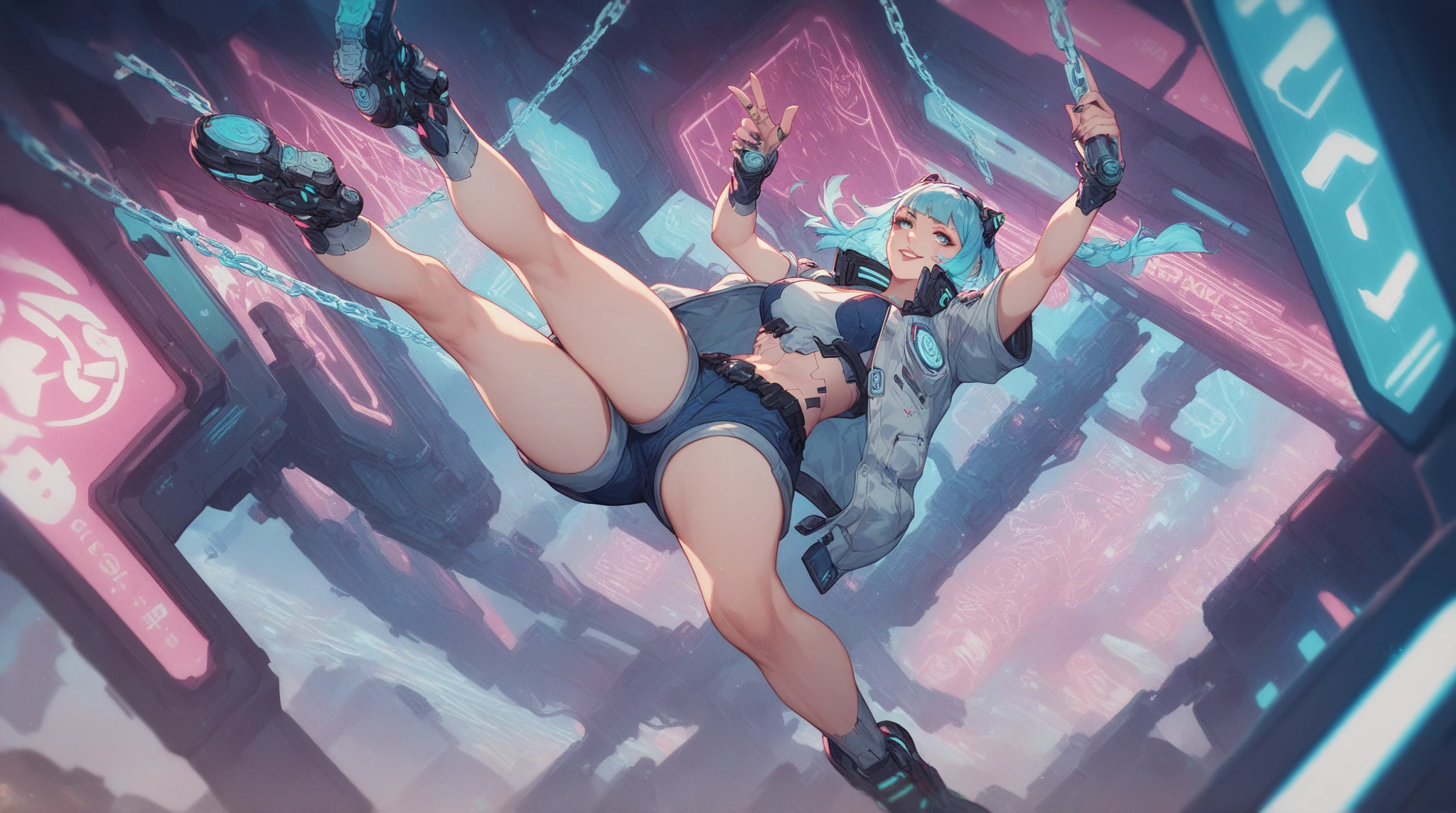 best quality, ultra detailed, masterpiece, illustration, ((slingshot swimsuit)), 1girl, solo, wedgie, sea, sky, shortstack, bob cut, big_breasts, (cute girl), highly detailed skin, (perfect female body), ((young girl)), Highly detailed cute face, squat down, legs spread, (full body), armpit.