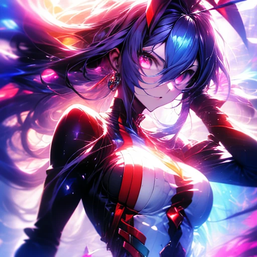 1 girl,Highest quality,((Highest quality)),((Tabletop)),((Perfect Face)),1 girl,smile,beauty,((Holographic)),Shooting stars flow,Fantastic,Cinematic,Like the cover of a movie