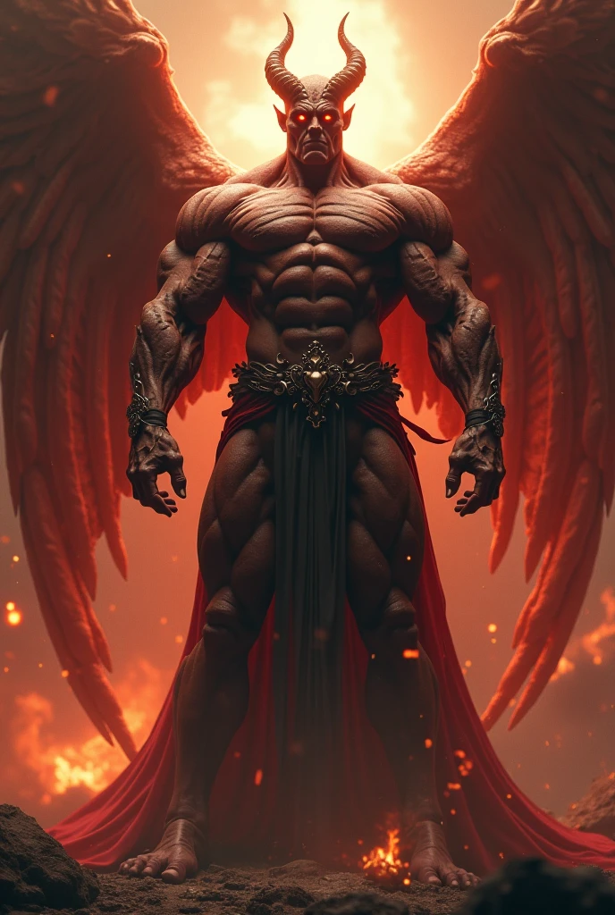 strong lucifer breaking the prison bars to free me