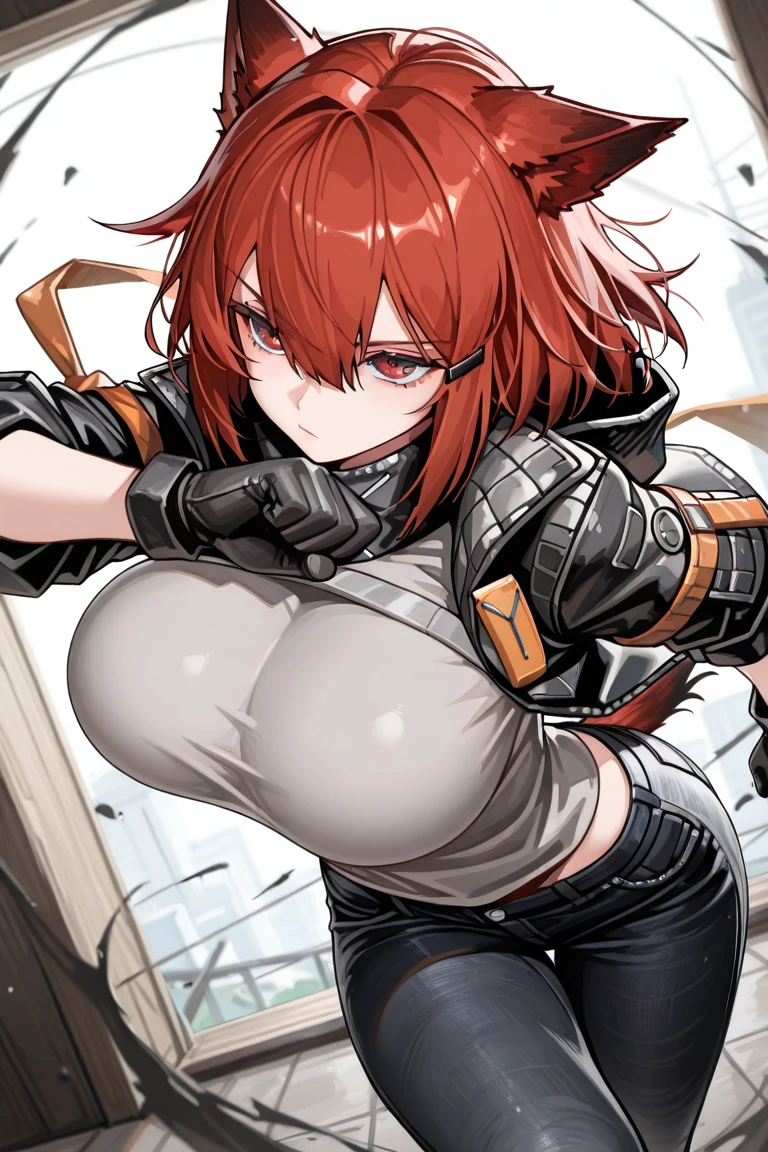 glaring