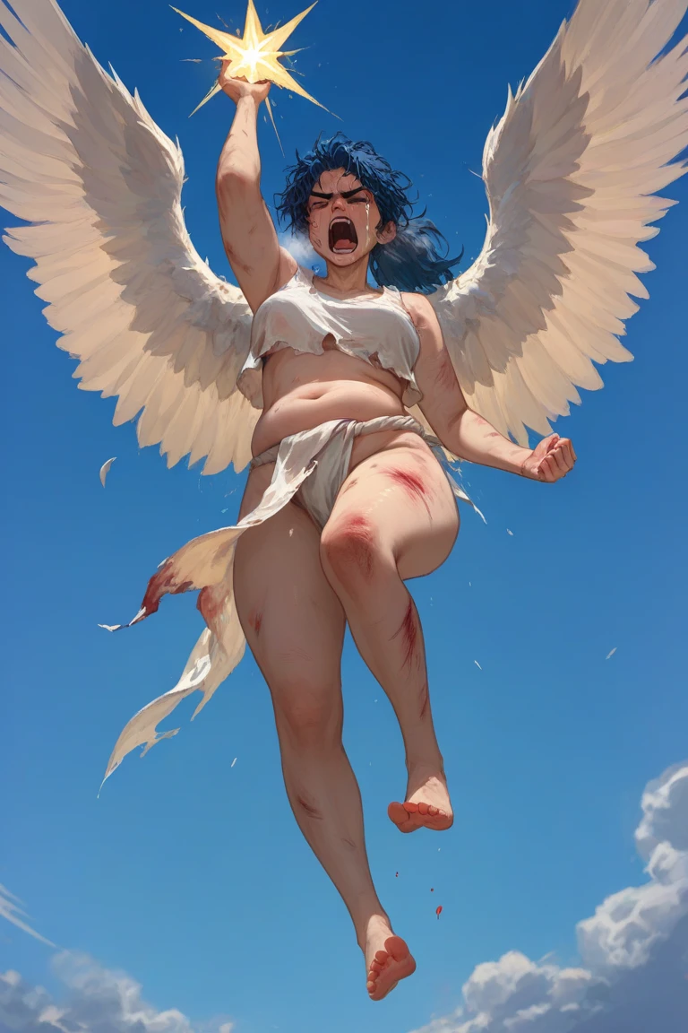 (best quality, 4K, Masterpiece :1.3), beautiful woman, Too realistic, 1 girl, (big breasts, attractive body :1.2, transparent cloak, sit in old castle, levitation,leg spreading ,bare,Show her pussy and anus,front view,open mouth,body drenched,cum drip from pussy,angel like