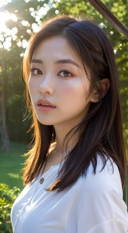 (Highly Detailed CG Unity 8k Wallpaper), (Masterpiece), (Best Quality), (Super Detailed), (Best Illustration), (Best Shadows), Ultra High Resolution, (Realistic, Photorealistic: 1.2), (Kyoko Otonashi: 1.4), (Long Hair with Bangs Falling Over Her Forehead: 1.4), (Looking Up: 1.2), (Large Breasts: 1.4), ((White Tennis Wear: 1.2)), (Sun Visor: 1.2)), (Holding a Racket: 1.2), ((Tennis Court: 1.4)), Puffy Eyes, Close Up, (Close Up of Face: 1.4)