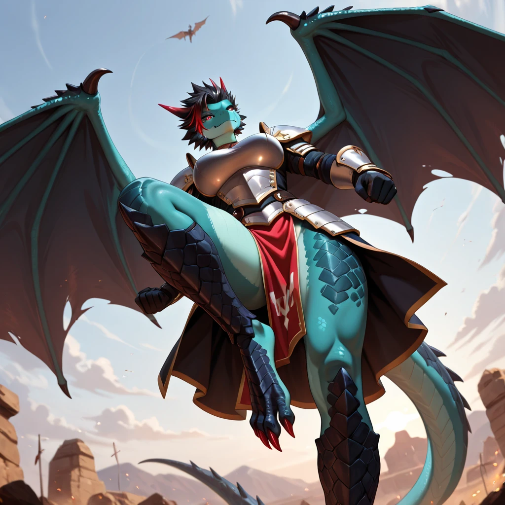 rhajat
black hair, black eyes,,striped panties,print cotton diaper,,creature, {{{{basilisk}}}},{{fusion of rooster:0.7 and dragon:0.3}},rooster head, rooster body, armless, rooster legs, dragon wings, dragon tail, open mouth,standing, on all fours,nsfw,