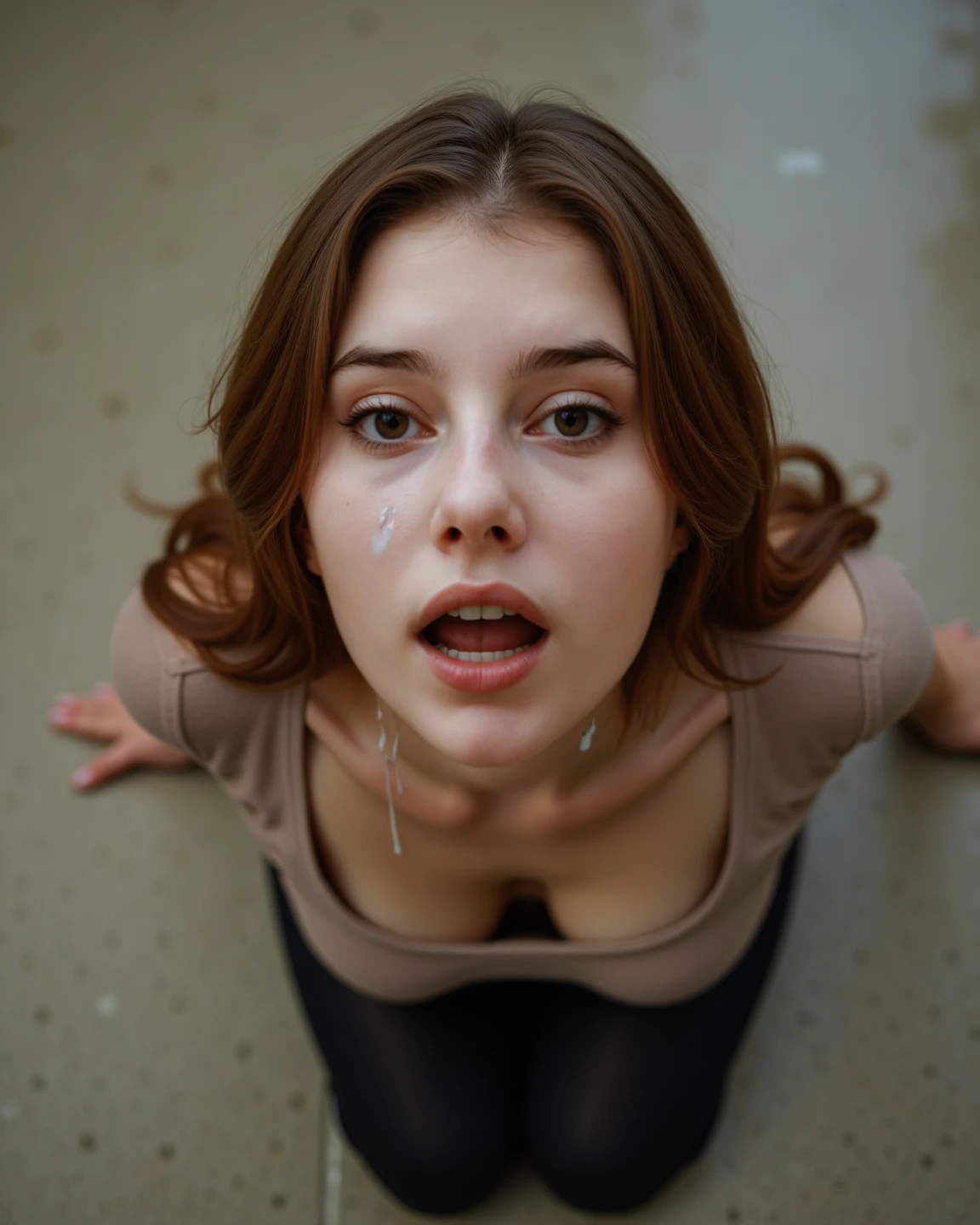 Fille de 12 ans, visage innocent, skinny, ultra realistic masturbates and orgasms