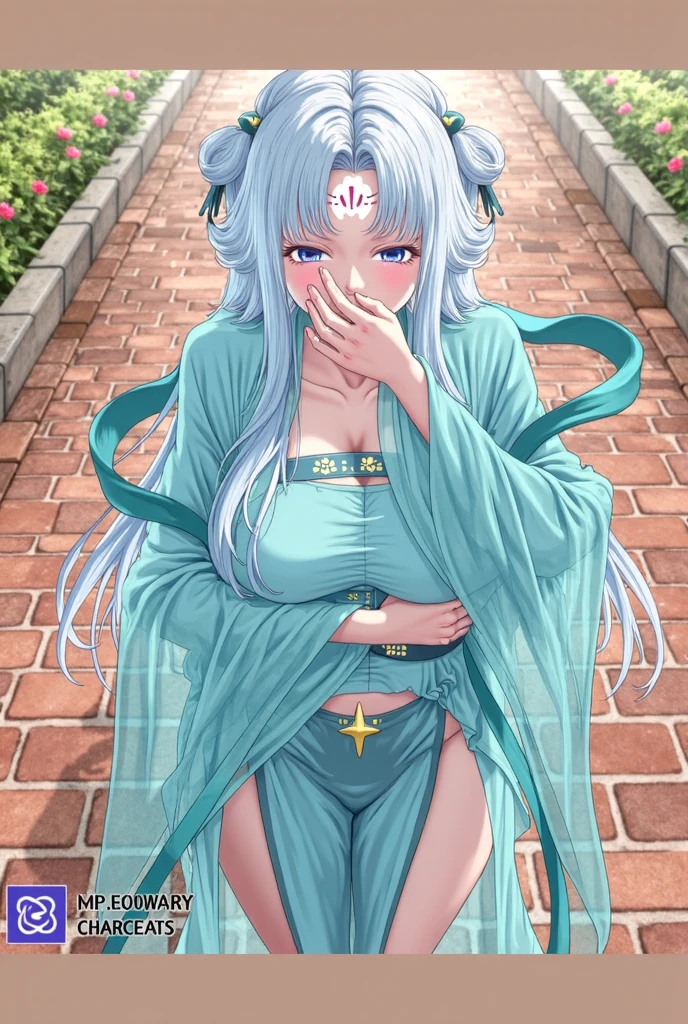 Transparent hair、hime-cut、Golden Eyes、eye glasses、ssmile、early age girls、flat chest、Thin pubic hair、Beautiful open legs、Jersey
