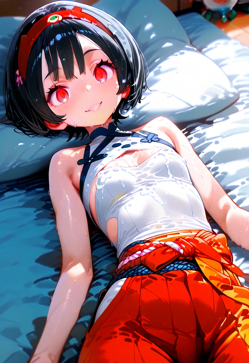 (((((())))))、(((Aya Ueto : 1.4)))、(((A charming face)))、Young face、(((beautiful girl)))、(((A beautiful woman)))、Beautiful woman、Cute woman、((Innocent face))、((Ultra-detailed face))、((Detailed lips))、((Detailed eyes))、((double eyelid))、(((Beautiful Face)))、(((Beautiful, well-shaped eyes)))、(((Beautiful, well-shaped lips)))、Very Short Hair、ponytail、Pixie cut、BREAK、、BREAK、((((Wearing a shrine maiden outfit))))、((((Entangled in seaweed))))、BREAK、8 heads、(((slender)))、(((Slim body)))、(((Thin body)))、(((Slim woman)))、(((Flat Chest:1.2)))、BREAK、Photographic quality、Natural light、(フォトRealistic:1.4)、(Highest quality:1.2)、(Ultra-high resolution:1.2)、、RAW Photos、Realistic、High Detail、Film Grain、Detail Skin、Symmetrical、Delicate skin、Real human skin、pores、Super detailed、Detailed、(masterpiece : 1.2)、Thin face、Sharp Face、Small Face、Small face、Narrow shoulders、Small shoulders、Small shoulders幅、Slim shoulders、Narrow shoulders幅、Beautiful Japanese Woman、Beautiful Korean Woman、Slim womanモデル、Young Gravure Idol、Realistic young gravure idol、Young Sensual Gravure Idol、Young Pretty Gravure Idol、Japanese Model、Young Gravure Idol、((From the knee up))、Showing small breasts、(((She spreads her legs and shows her pussy)))、(((Leg spread)))、(arms behind back:1.0)、((((having sex))))、((Expressions of ecstasy : 1.3))、((Squirting))