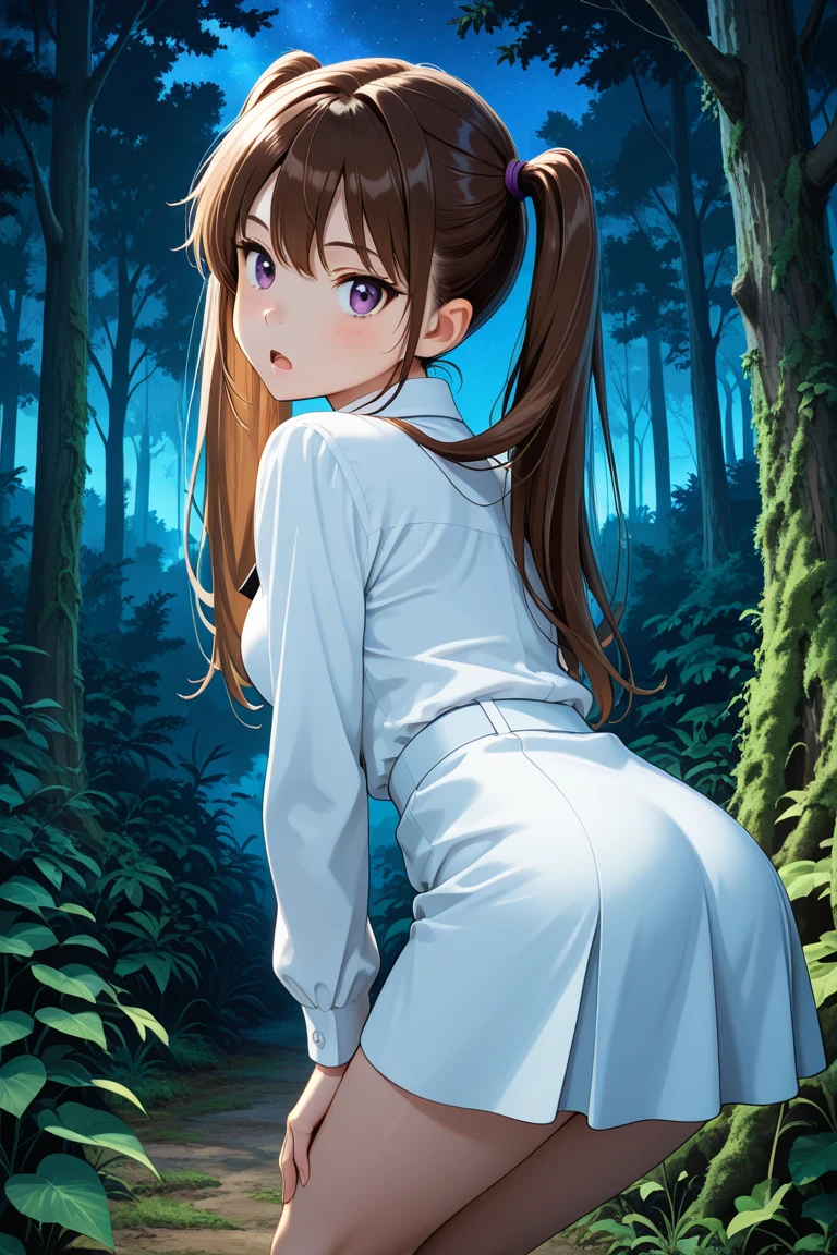 ass, grande bunda, seios, seios grandes, quadril largo, sorrindo, cabelo longo,