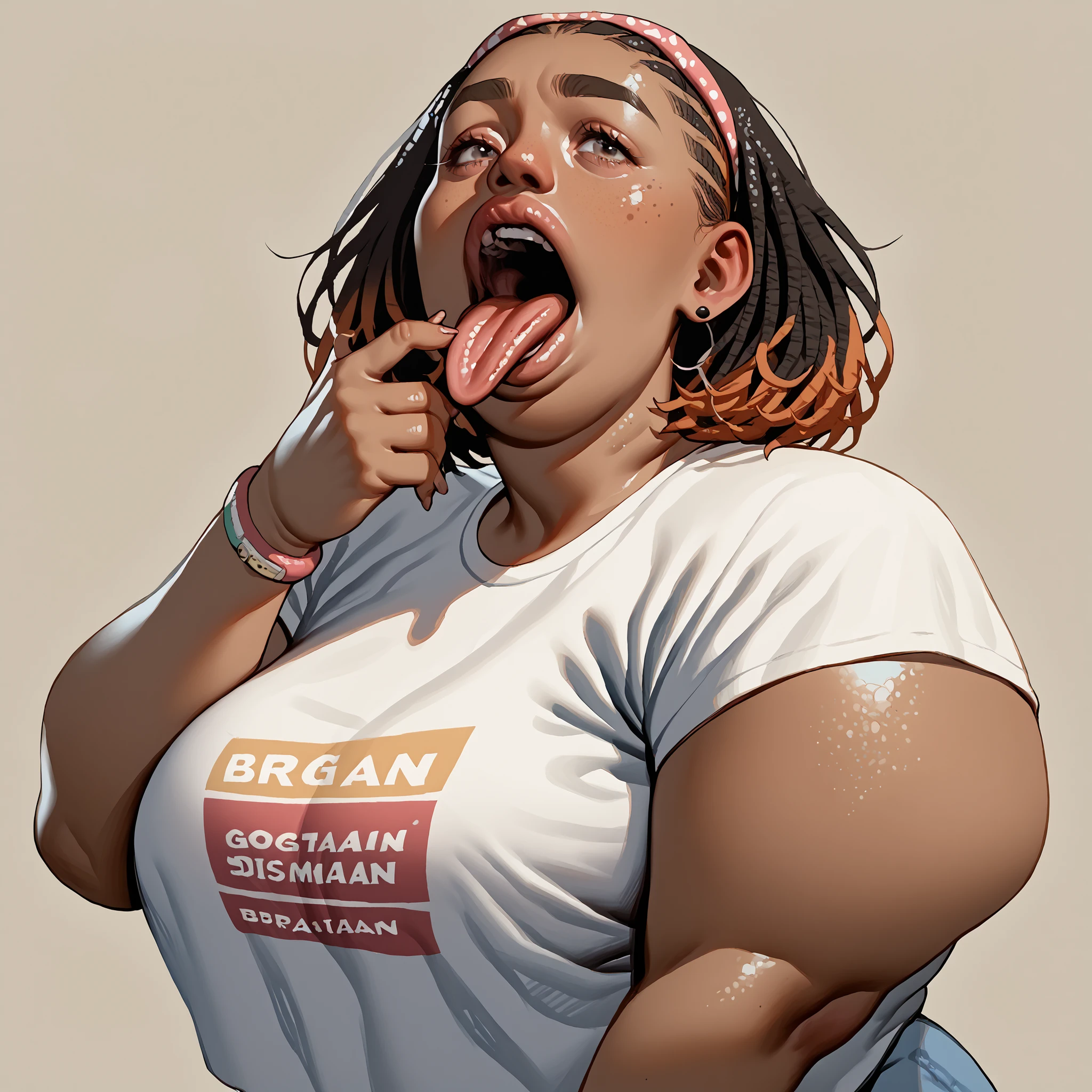 there is a woman holding a glass of wine and a drink, halfbody portrait, half body portrait, full body portrait of a short!, mid body portrait, half-body portrait, character portrait of me, lofi portrait, a portrait of a plump woman, speedpaint, soda themed girl, lowres, digital sketch, drunk woman, mostly greyscale
