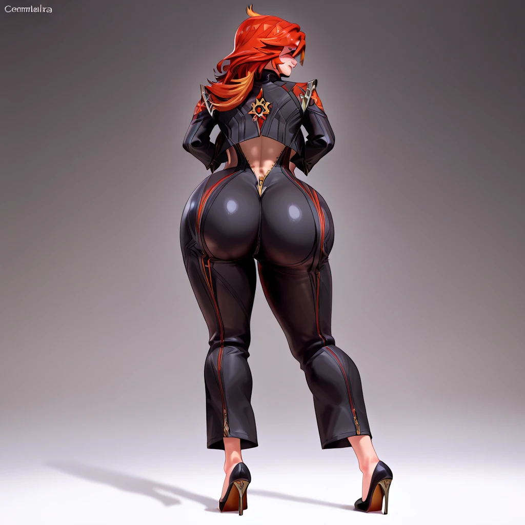 (character design sheet of gigantic busty pregnant) realistic, detailed, luxurious jewelry, glamorous makeup, sexy and revealing outfits, low heels, curvy body shape, confident posture, fashionable accessories, stylish hair, standing posture, light background, vibrant colors, professional concept art style, high resolution, studio lighting, fine details, dynamic pose, (covered big nipples), gigantic breasts, huge ass