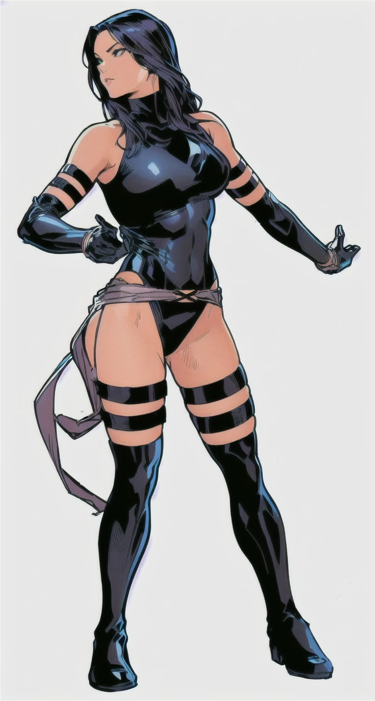 (((Annie Lennox))), ((( devil suit ))), (((she hellboy))), (((Bandaged body))), ((high collar)), (((red accents))), (((best qualityer: 1.4))), (Unbeatable masterpiece), (hiper HD),(CG 8k hyper-realistic), (((brave face))), (((breasts big))), (((hyper feminine))), sexly girl, Tron,(black bob hair)), ((( sculptural body ))), (((1 Kizi))), Kizi cibernética de 25 anos com perfectbody,,Beautiful and well-groomed face,muscular body:1.2,solid color detailed jacket, (Head to thigh photos), Complex equipment, green dark,Long pants,Tight clothes are dark,With white stars and off-white stripes,,,,,Armor Metal Electronic Parts, Poison tattoos ) INFO, Kizi, (((standing alone))), pirralha violent, ((())), sexly, pose de atitude, work of art, post-apocalypse, (((manga style))), bounty hunter, violent, Manic, the way you want, slenderbody, thin but strong, perfectbody, roupa moderna, advanced technology, neon, sleeves with vertical striped pattern, neutral background, (( cowboy shot )). intricate visual