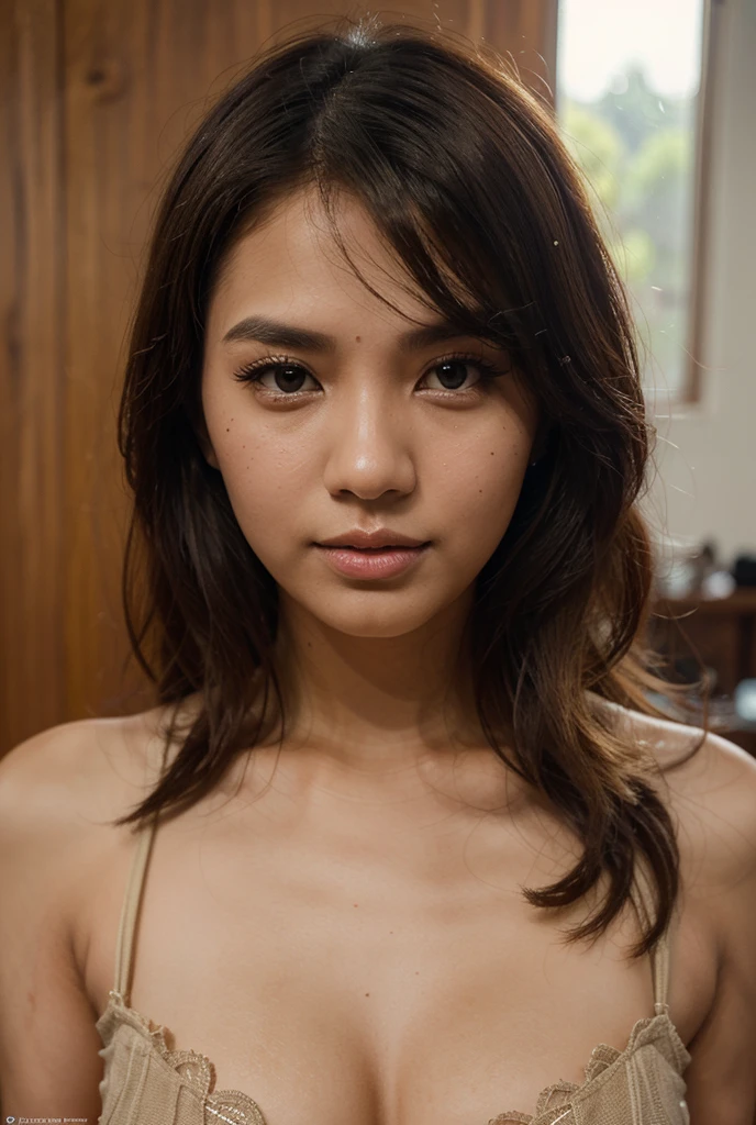 ((best quality)), ((masterpiece)), (detailed), perfect face, filipino girl, blonde hair, happy