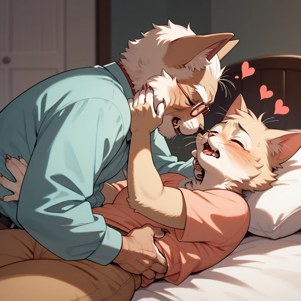 A gay teenager furry having sex with a stranger