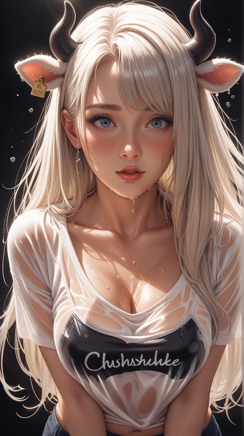1 girl, full nude body, no bra, no panties, see-through panties site, anger, blush, bedroom, tears in eyes, hearts, right limbs, scared to tears, full of tears, submitting to pain, moaning in pain, grimace in pain, open mouth , cry, wet white clothes, make her hestia, twintails (perfect body : 1.1) fine collarbone, soft navel, soft midriff, soft back, angle from above, sweaty, beautiful breasts, blush, photorealistic, realistic face, realistic eyes, small eyes, smirk (((colorful))) (((cleavage))), (freckles), (eye liner), (mascara), (( thick white liquid on body)), ((very sweaty)), ((((high detailed skin)))), ((spreading thighs)), ((((thick white liquid dripping from body)))), ((hands on pussy))
