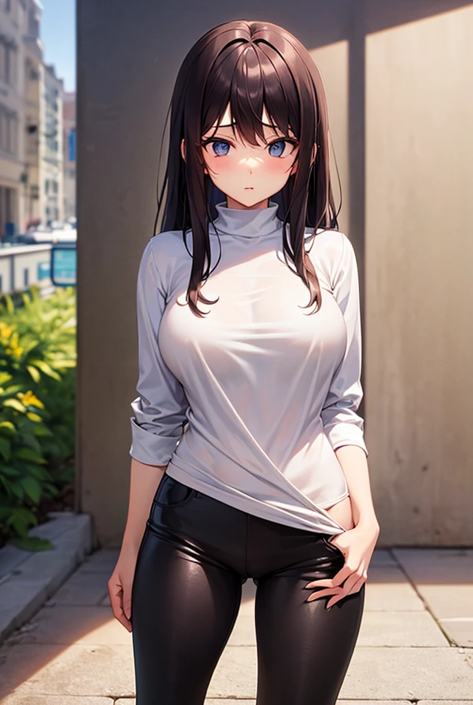 girl in leggings