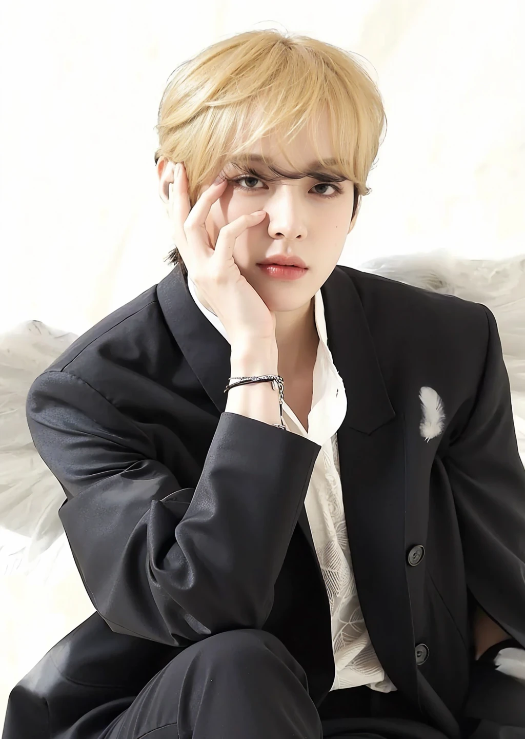 blonde man