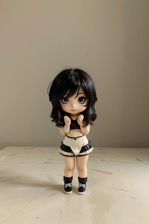chibi figure, 1 girl, (white bandeau), <lora:figure_chibi:0.8>,  <lora:Bandeau-fC-V1:0.8>