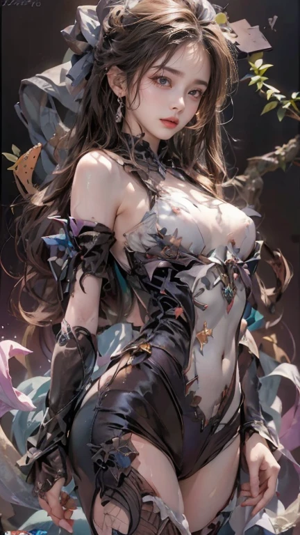 ((best quality)), ((masterpiece)), (realistic), pure chaos, illusionary ballance, ripped space, masterpiece quality, super detailed