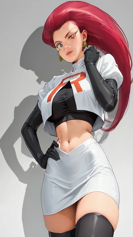 jessie_(pokemon), huge breasts, bouncing, beautiful, sexy