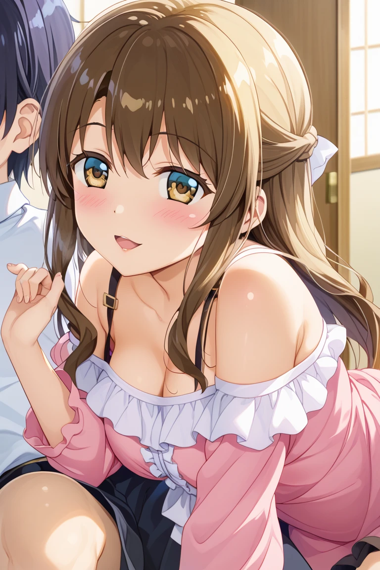 (((pixel-perfect, detail-perfect))), solo, 1girl, kotori minami, , looking at viewer, ,bikini,my room,,nsfw,medium breasts,frill,black thighhighs