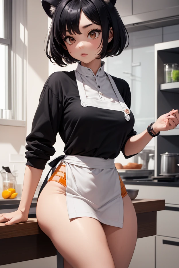 ((velocity)),Attacked by farts, (((Women farting))),(girl farting while cooking in the kitchen)),frowned,velocity,(a female ager ),(wearing crop top and tight skirt,(stand facing the food),(her butt facing the screen)) (shorthair blackhair),(Asian woman),(kitchen),(masterpiece:1.2、top-quality)、(the Extremely Detailed CG Unity 8K Wallpapers、ultra-detailliert、Best Shadows)、(细致背景)、(The best lighting、extremely delicate and beautiful)、depth of fields、1girl in、独奏,