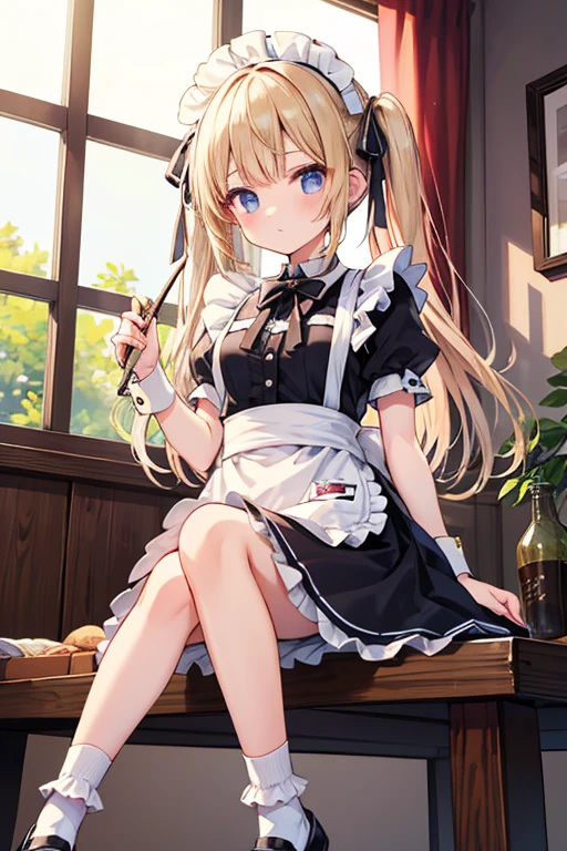 12 year old girl with a cute Alice in Wonderland blonde wavy headband,