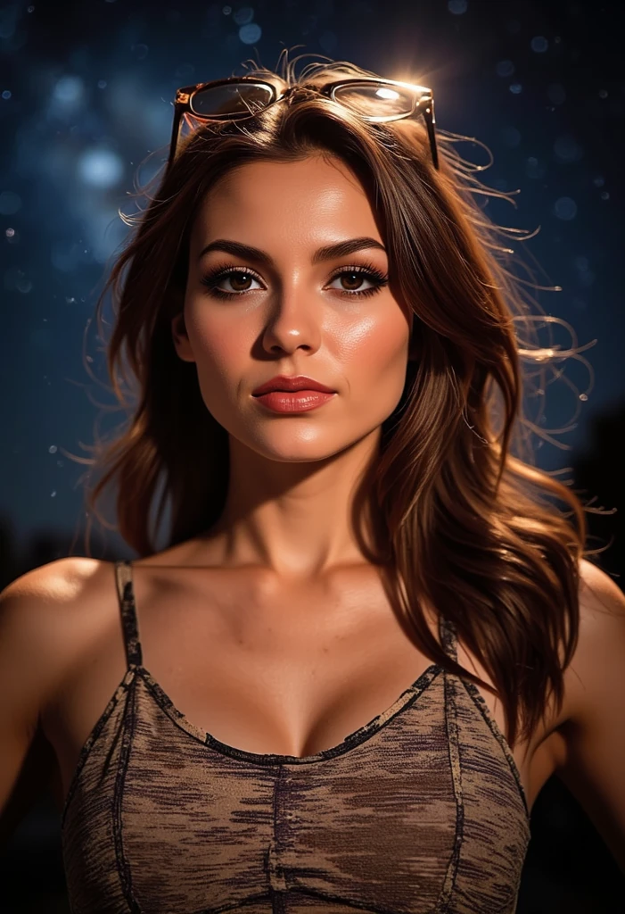 ( Masterpiece, 4k resolution, ultra-realistic, very detailed) Izabela ion , in the style of realism, ,,, natural lighting, Defined full lips. feminine body (Sexy Red dress) (valentines day theme) (full body)