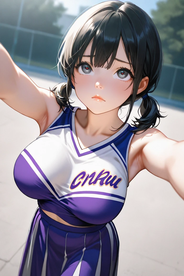 (masterpiece,highest quality,超A high resolution),japanese woman, (((very beautiful 20 year old girl))), pretty girl、look at the photographer、 ((beautiful low ponytail)), super cute face, glossy lips, double eyelids in both eyes,natural smile、 natural makeup, long eyelashes, shiny smooth hair、center image, perfect limbs, perfect anatomy,(((soccer uniform)))、(wet with sweat),,beautiful breasts,See-through,,look back