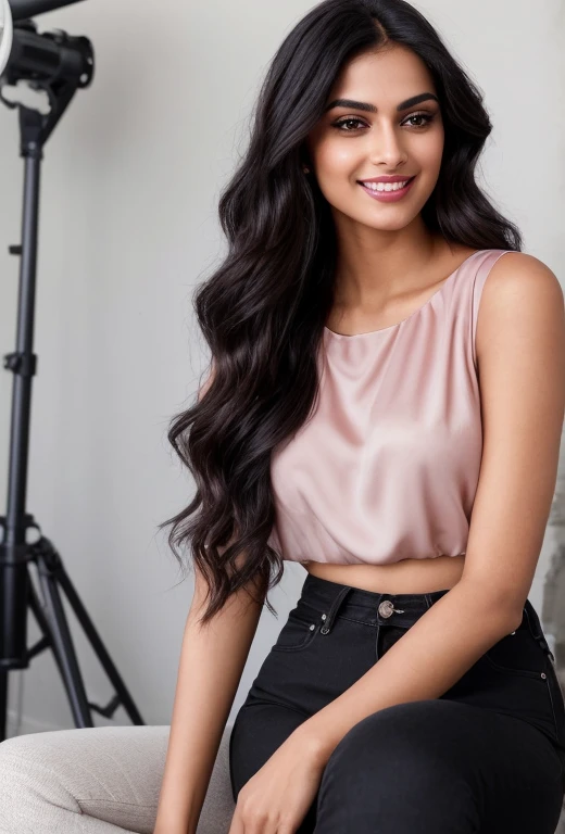 Navel with black skirt